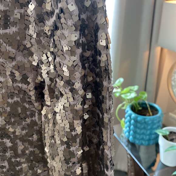 MODA Bronze Sequin Sweater Dress - Picture 3 of 7